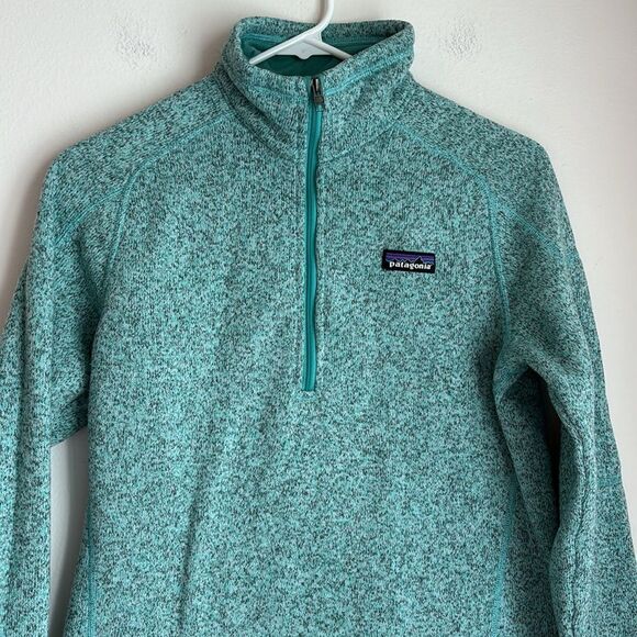 Patagonia Women's Better Sweater 1/4-Zip Fleece jacket medium weight coat EUC! - Picture 2 of 11